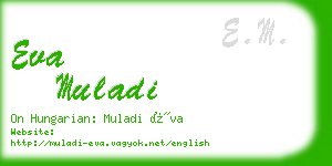 eva muladi business card
